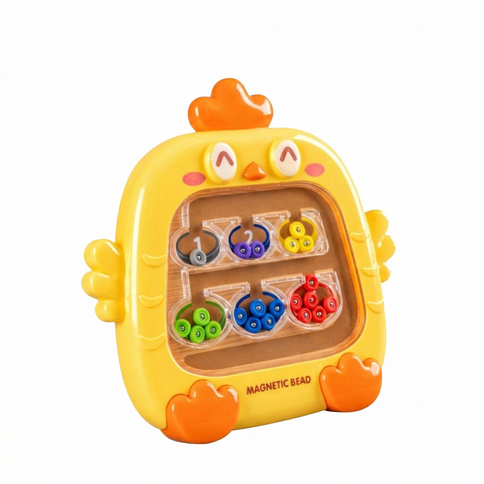 

Chicken Magnetic Pen Drawing Board Cartoon Cute Chicken Ball Catcher Machine Hand Eye Coordination Parent Child Board Game Puzzle Children s Toy One Size жёлтый