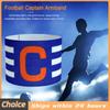 Football Captain Armband Adjustable Brazalete Capitan Band Clear Icon Stripe Arm Band with Touch Fastener for Football Captain