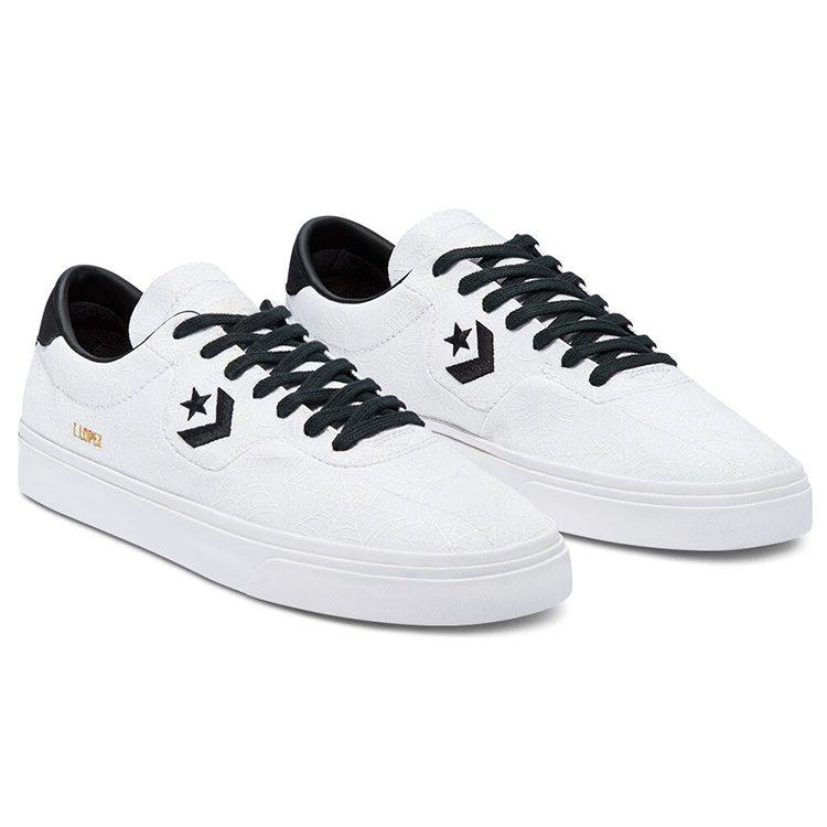 Converse Louie Lopez Pro Low top Skateboard Shoes Unisex Black White 170939C