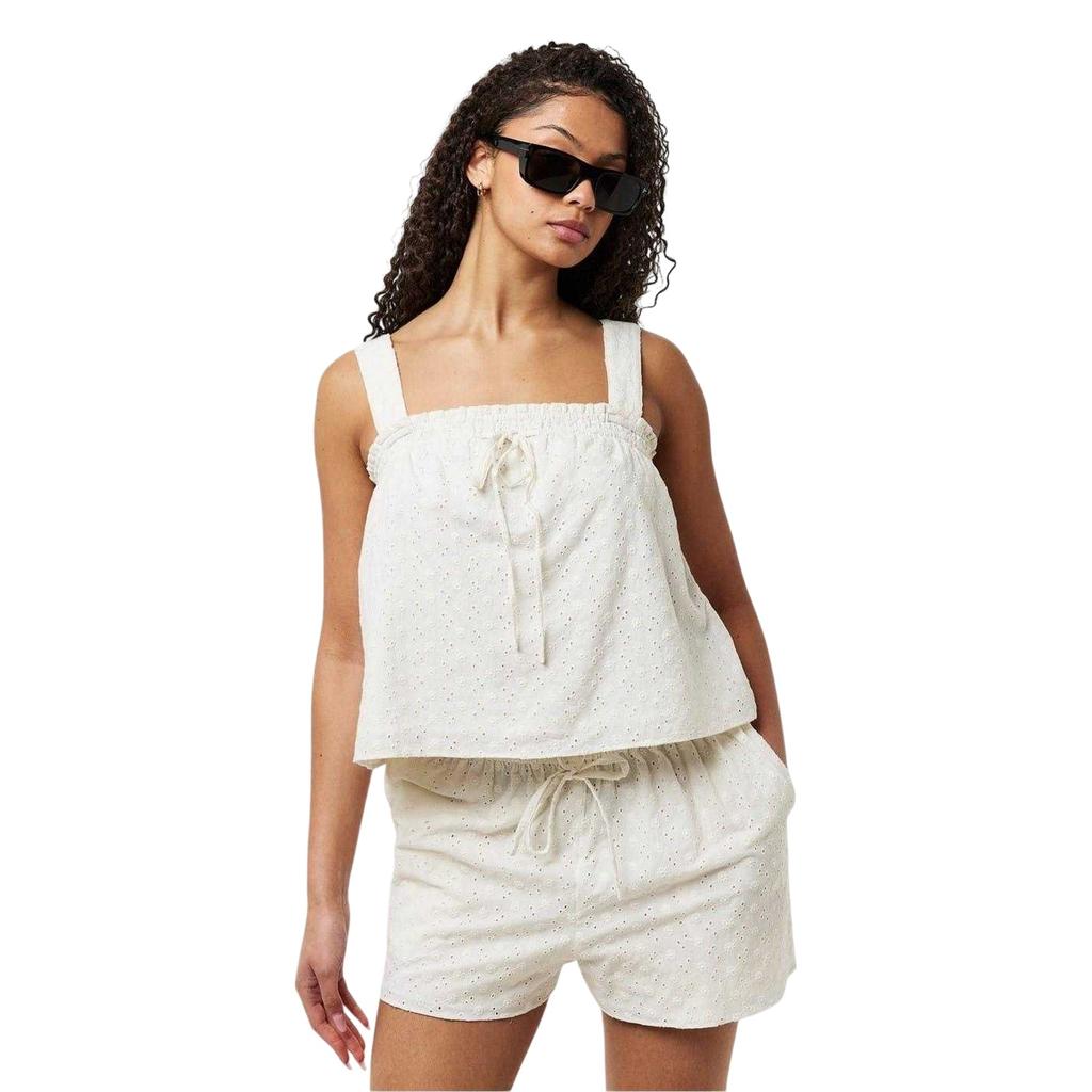 Jack Wills Womens/Ladies Broderie Cotton Shirred Top