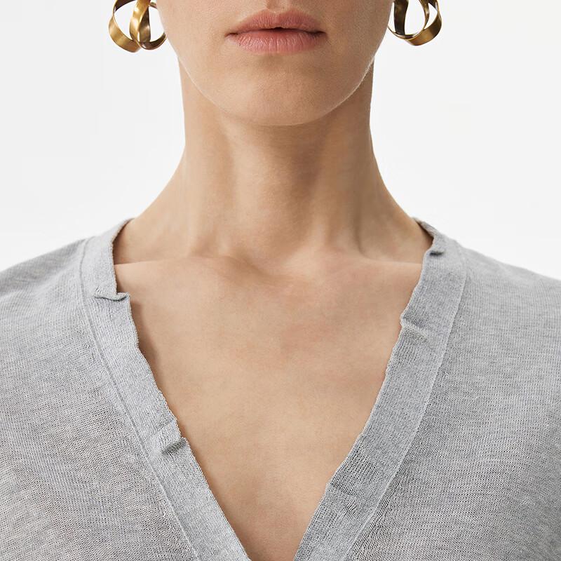 JNBY 2025 Spring V-Neck Slim-Fit Cardigan