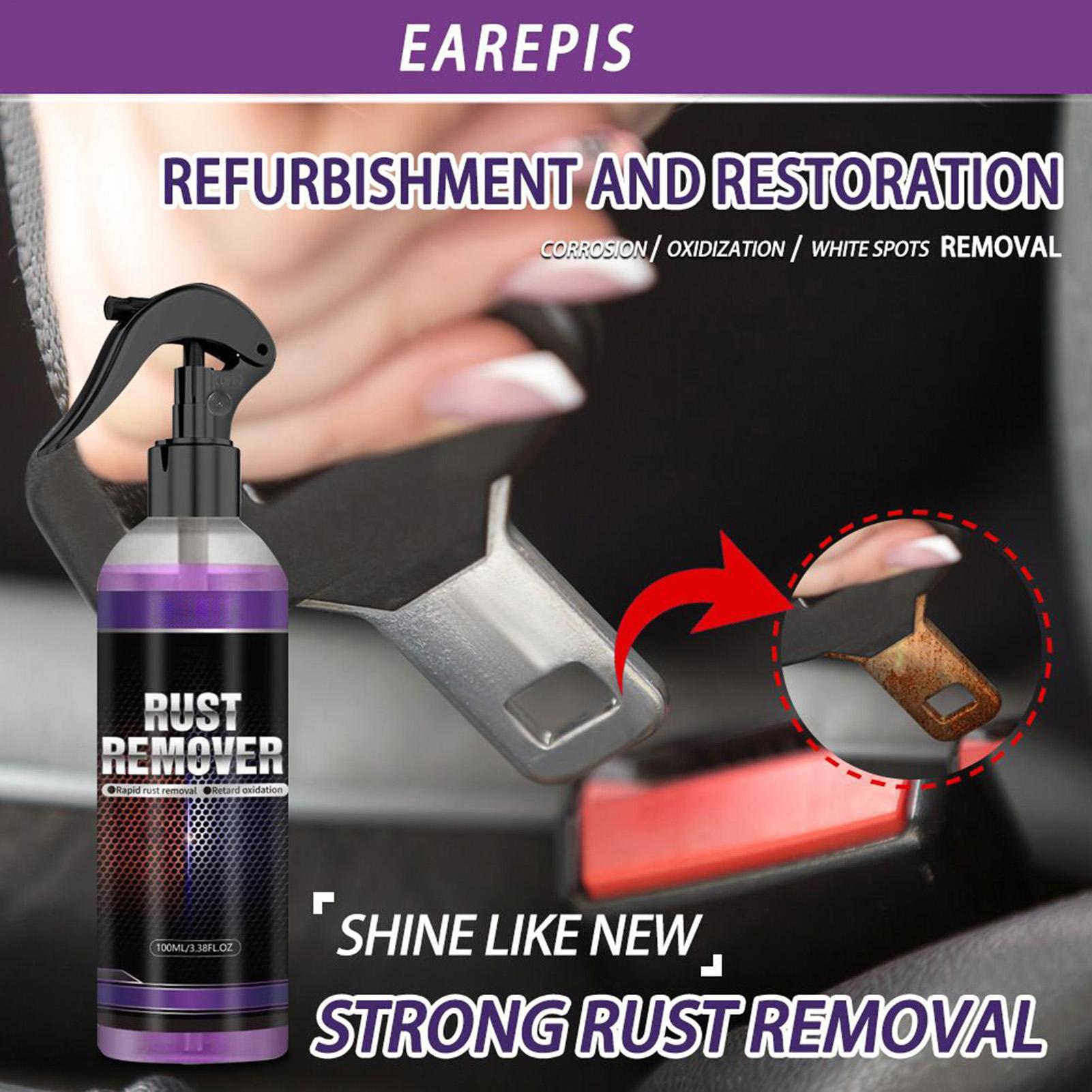 Metal Rust Remover Gentle Long-Lasting Auto Removal Spray Automotive Rust Remover for Beginners Family Automotive Interior Truck 100ml