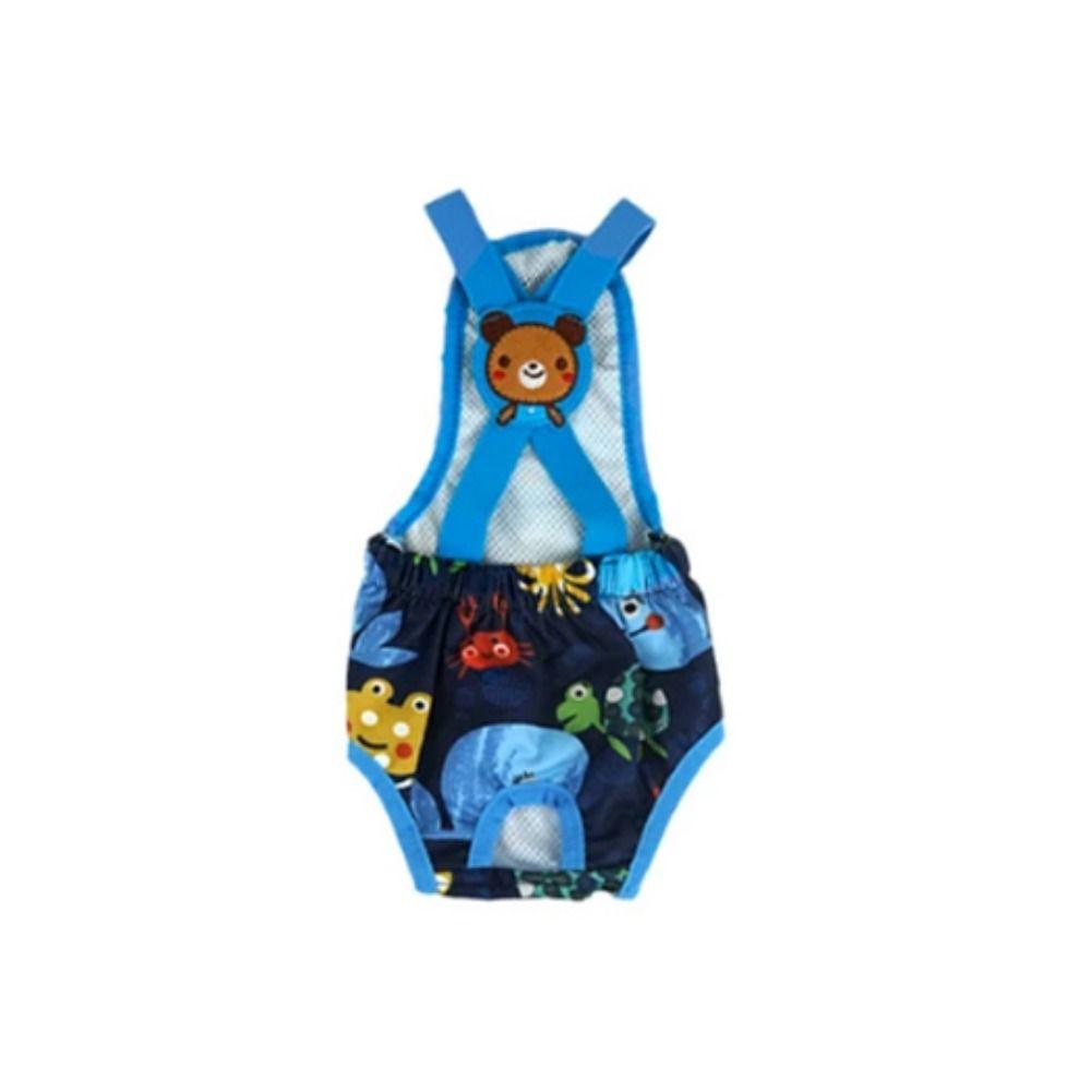 

Polyester Pet Physiological Pants Cartoon Print Dog Sanitary Pants Wound Recovery L темно-синий