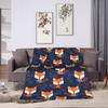 Süße Fuchs Flanelldecke Kinder Erwachsene Warm Weich Bettwäsche Decken Winter Wohnzimmer Tagesdecke Sofa Bettbezug
