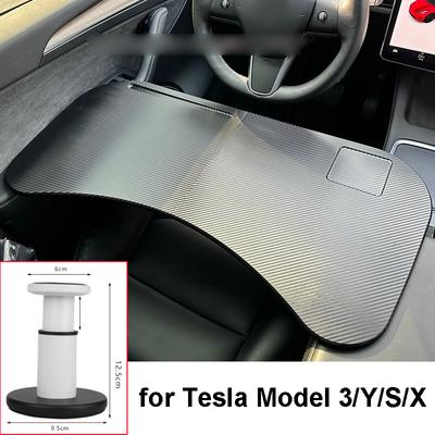 Tesla Model 3 YSX için Araba Direksiyon Masası Katlanabilir Yemek Tepsisi Ön Koltuk Masası Tablet Dizüstü Telefon Tutucu Montaj Aksesuarları