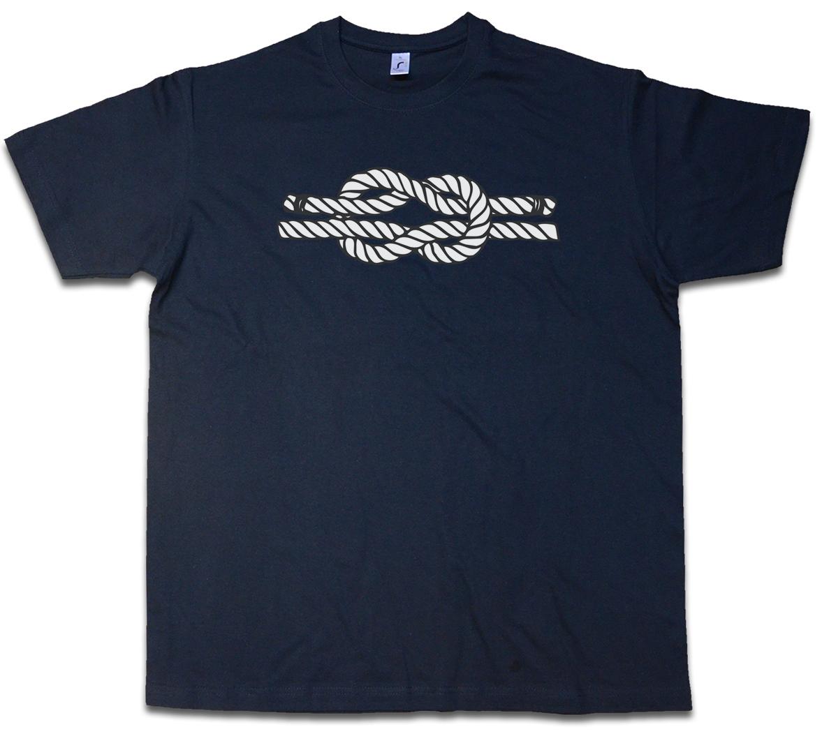 SAILOR KNOT III T-SHIRT Bowline Nautical Sailor Slash Oldschool Tattoo Flash XXXXL