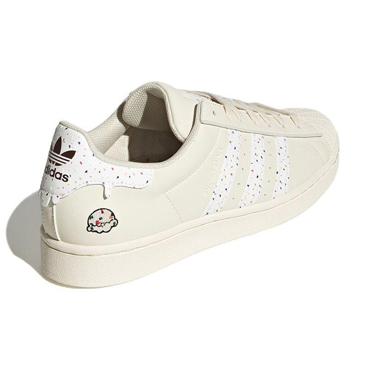 Adidas Originals Superstar Casual Durable Low-Top Skate Shoes Women Sneakers Off-White HP7831