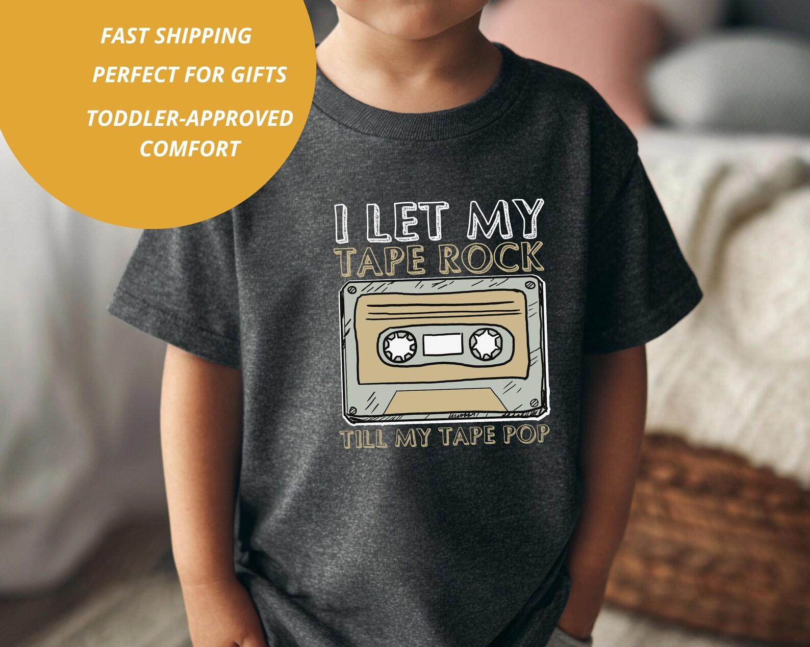 Hip Hop Shirt: Old School Mixtape Toddler Shirt, Retro Hip Hop T-Shirt for Kids, Size 2T-5T 110