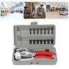 16Pcs Multifunction Punch Pliers Manual Tools for Metal Brass Rubber Watchband Leather Plastic