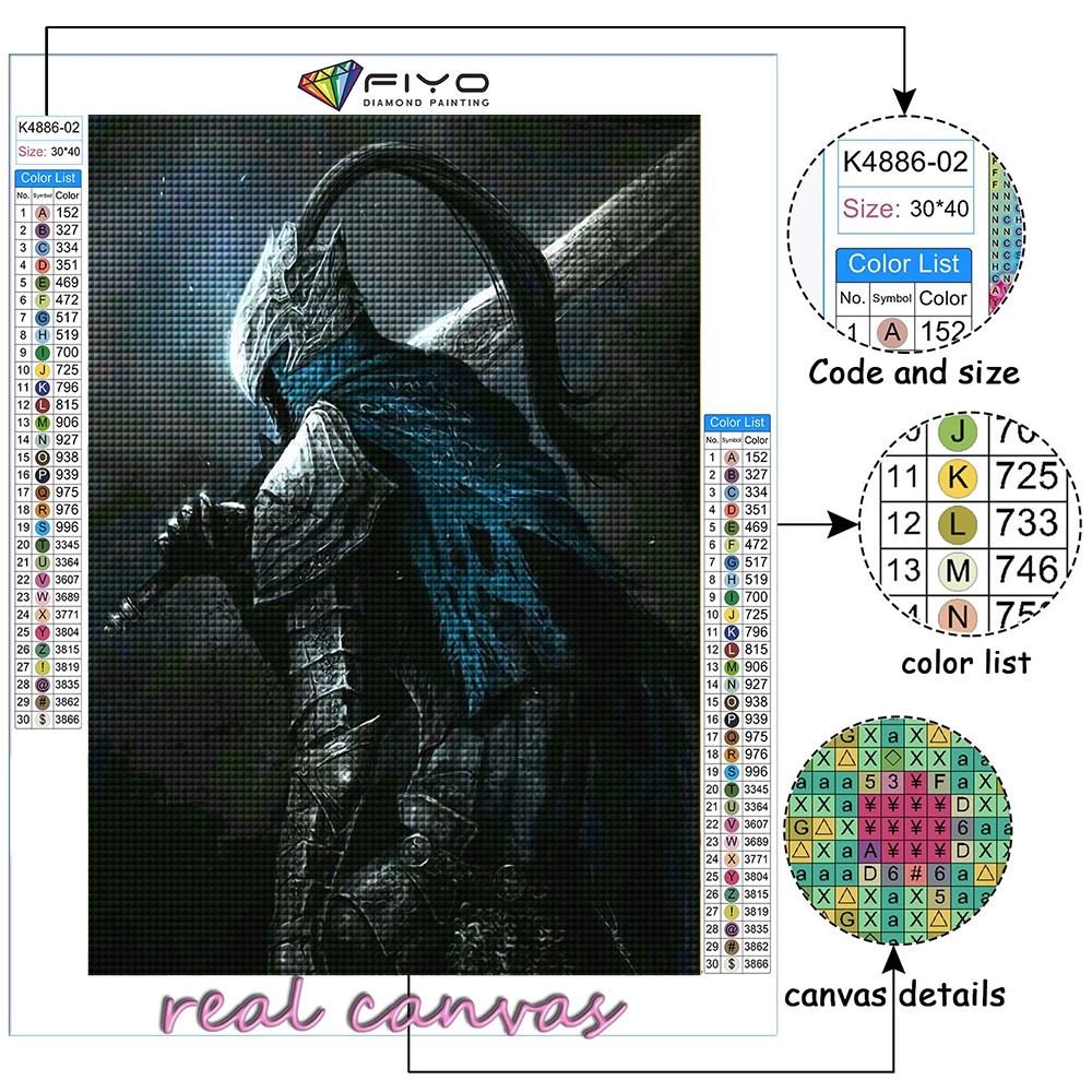 DIY 5D Diamond Painting Game Dark Souls Cross Stitch Kit Full Drill Embroidery Mosaic Art Picture of Rhinestones Gift