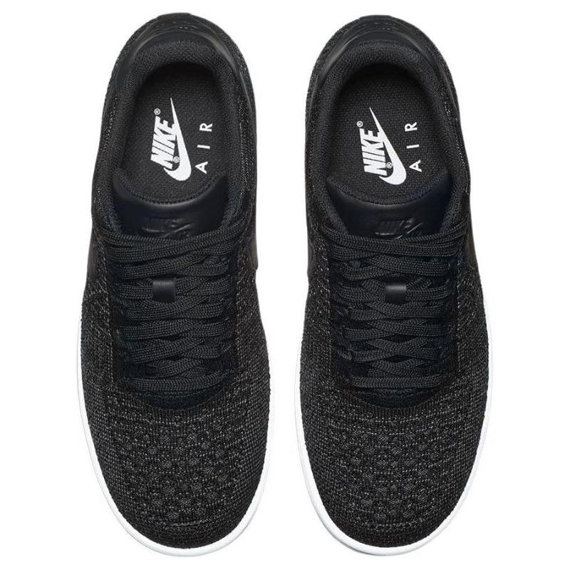 Nike Women's Air Force 1 Flyknit Low Black White 820256-001