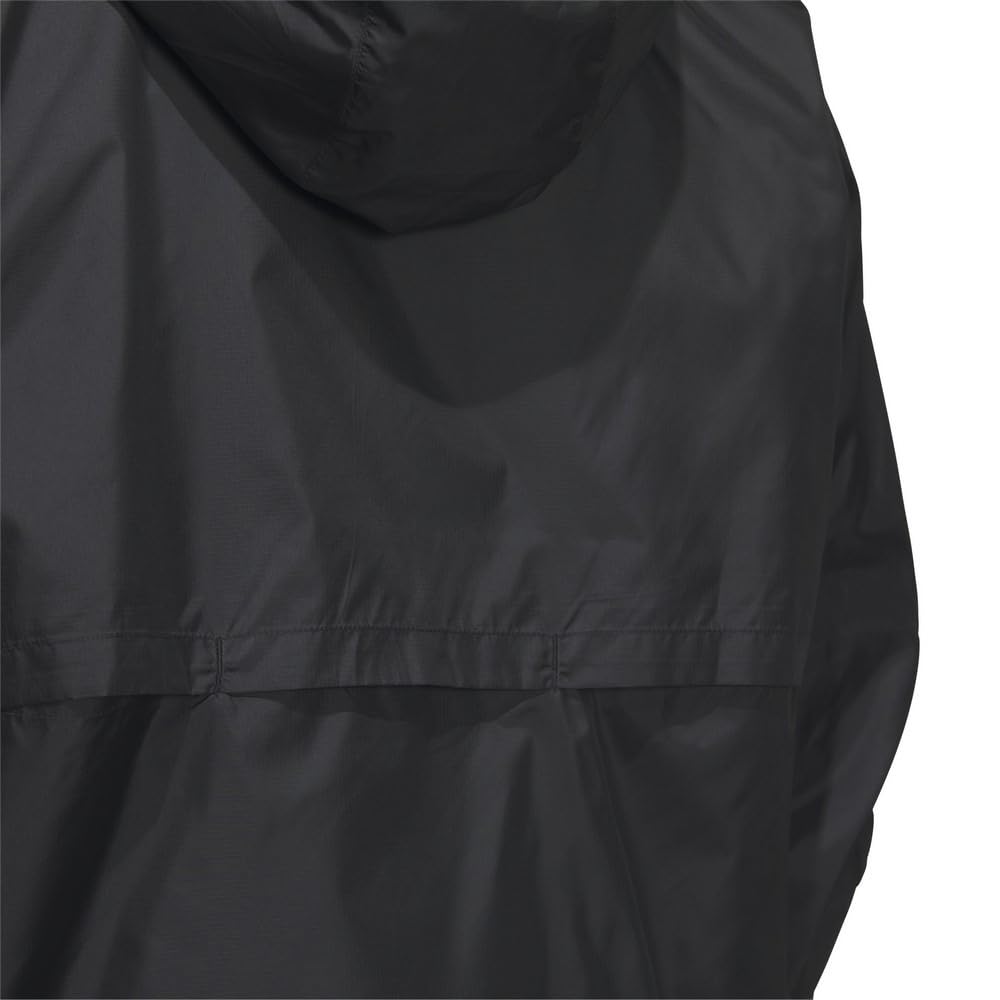 adidas Essentials Plus Windbreaker Jacket and 3-Stripe KWE95-JF3912 (Black White/LL/Men's)