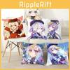 Genshin Impact Cartoon Cushion Cover Soft Polyester Peachskin Pillow Case For Home Decor