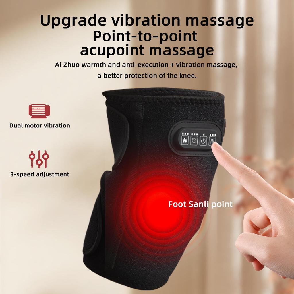 In Stock Heated Vibration Knee Pads for Joint Pain Relief
