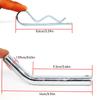 Tow Hitch Pin Zinc Trailer Pin 5/8-Inch Diameter Truck Hitch Accessories Tractor Hitch Hook Towing Hitch Clips For Family Car Or