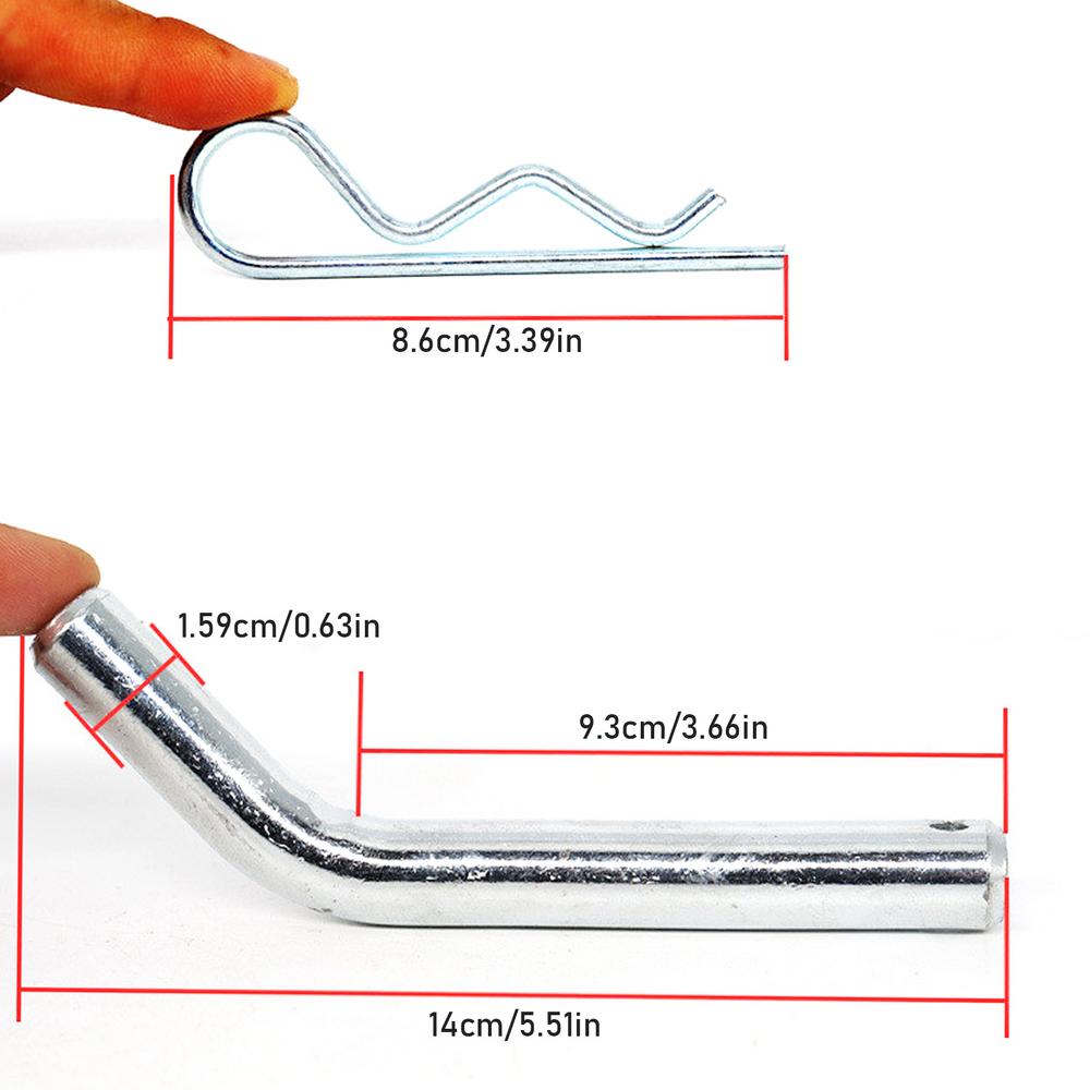 Tow Hitch Pin Zinc Trailer Pin 5/8-Inch Diameter Truck Hitch Accessories Tractor Hitch Hook Towing Hitch Clips For Family Car Or A