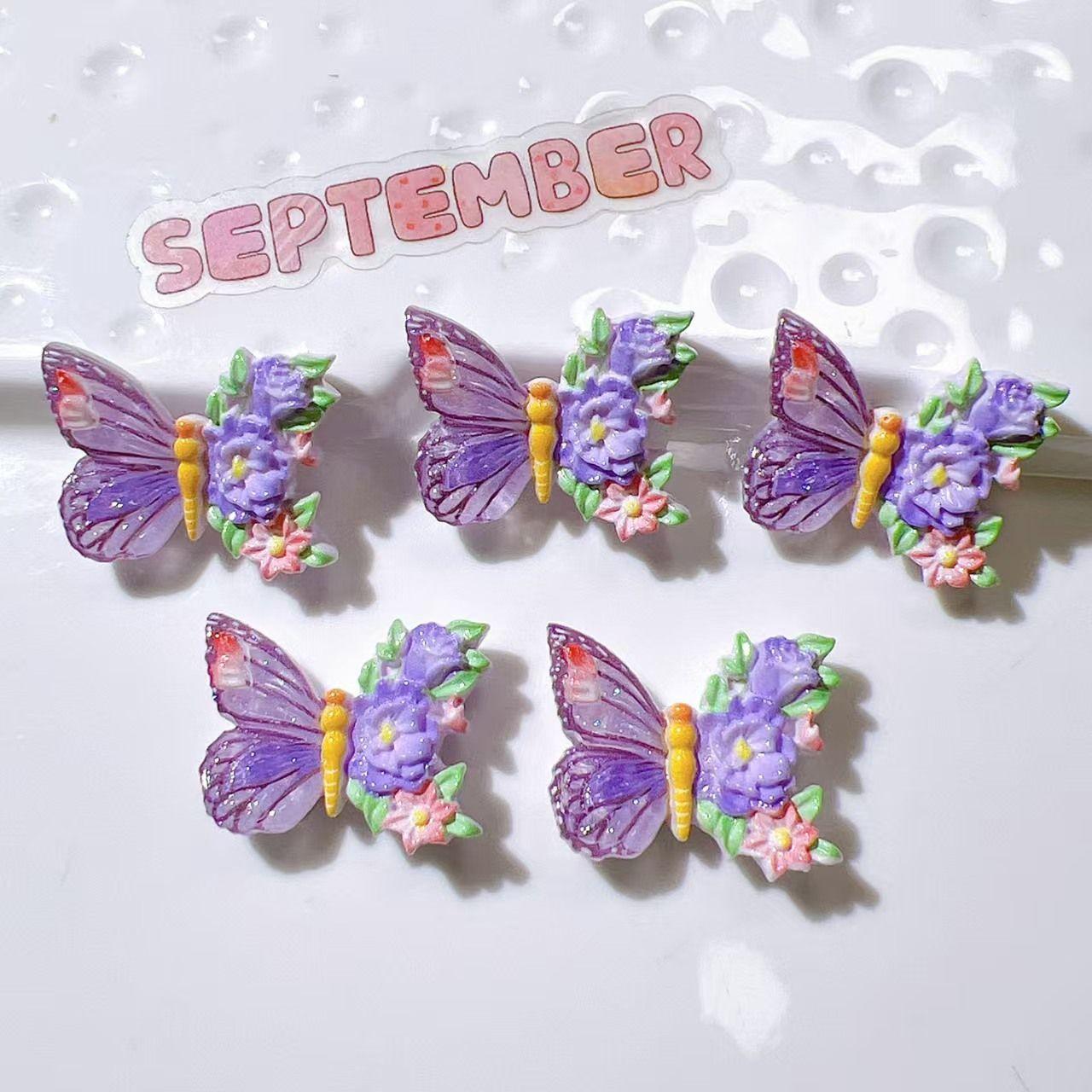 

Butterfly Love Flower Refrigerator Sticker Cartoon Cute Magnetic Strong Hole Board Blackboard Whiteboard Home Decoration Gift