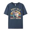 Highland Cow Shirt Women Dont Be Salty Heifer Funny Farm Mom Red And Black Graphic T Shirt Camiseta Easter Day