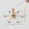 Led Ceiling Lamp Dollhouse Furniture Chandelier 3V Light Sand Table Accessories