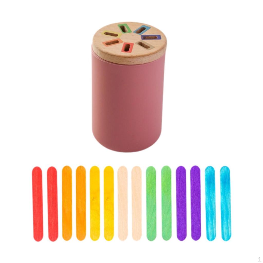 Color Shape Sorting Box Educational Toy Early Learning Montessori for 3 4 5 Year Old