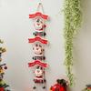 Merry Christmas Decor Santa Claus Climbing on Rope Wall Hanging Ornament Props Christmas Tree Decoration Items