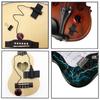 6.35mm Guitar Pickup Piezo Stable Contact Self Adhesive Microphone Pickup For Guitar Bass Violin Banjo Mandolin Ukulele