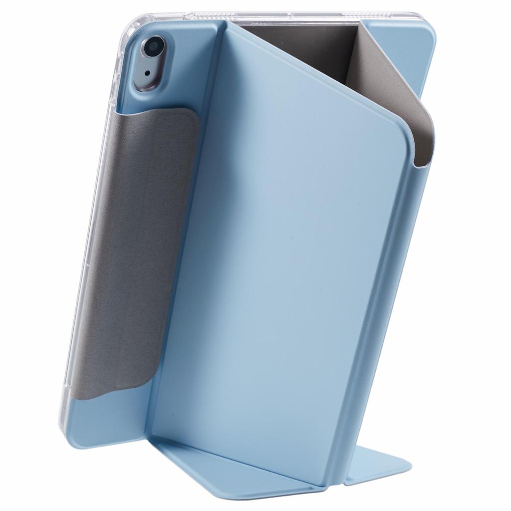 For iPad Air (2022)/(2020) Case Multiple Viewing Stand PU Leather Detachable Tablet Cover