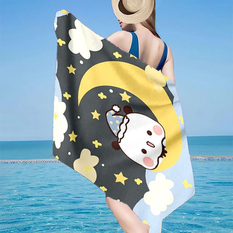 Bobo Dudu Dreams Moon Night Beach Towel, Super Soft Microfiber, Gift for Her/Him, Birthday, for Pool, Beach, Travel, Home Decor Fan gifts