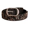 Women Belt Punk Pin Buckle Vintage Rivets Leather Belts Jeans Waistband