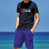 New FILA T Shirts Men's Legend Blue F51M228175FNV