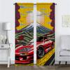 Car In the Sun Anti-mosquito Curtains for Camera Curtains Child Room Shades Partition Tulle for Bedroom Halloween Decoration