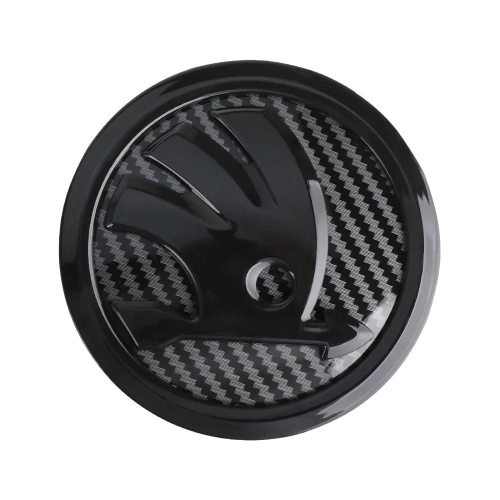 Autoaufkleber 2025 Neu ABS 80/90/100mm Auto Frontklappe Abzeichen Motorhauben Emblem Kofferraum Aufkleber Für Skoda Yeti Octavia Kamiq Fabia Kodiaq