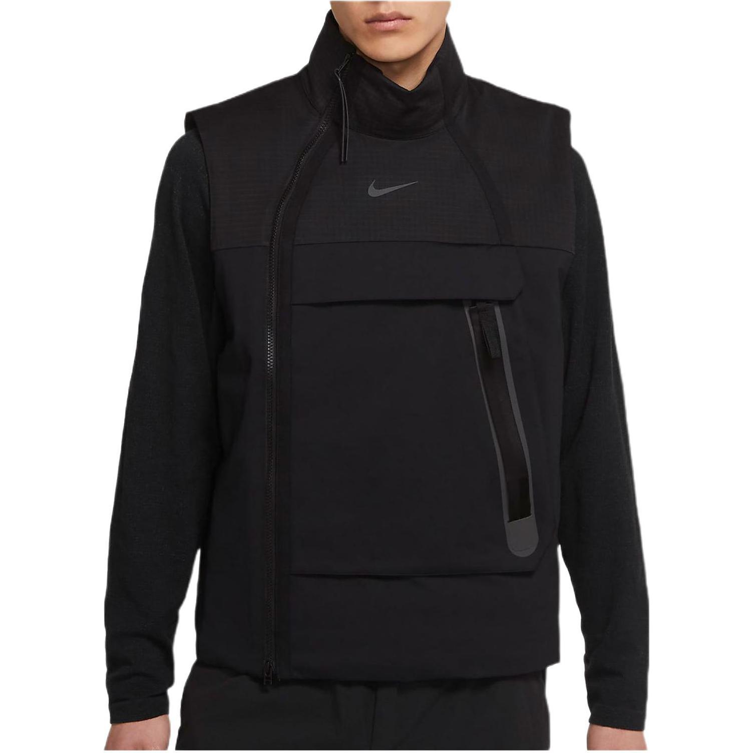 Nike Vests Men s Black Stand Collar Moderate Other CZ9265-010 XXXXL