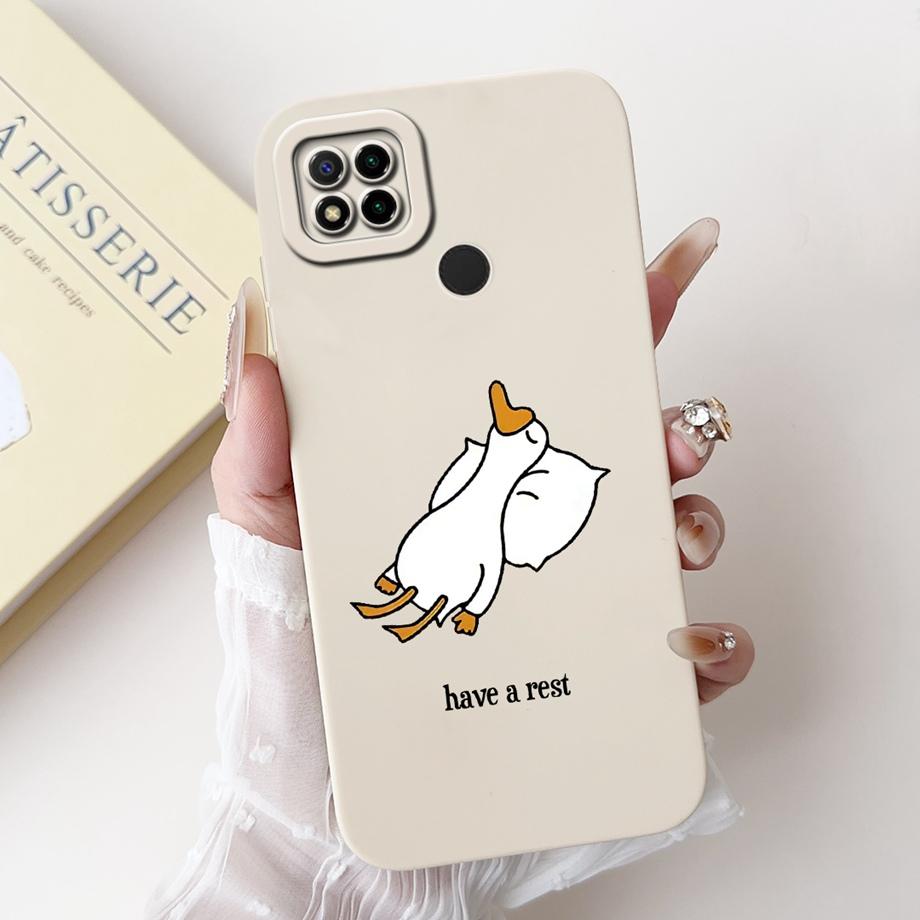 For Xiaomi Redmi 9 9Prime 9A 9AT 9C NFC 9T 9 Power Case Soft Silicone Housing Goothic Style Cartoon Panda Flower Back Cover