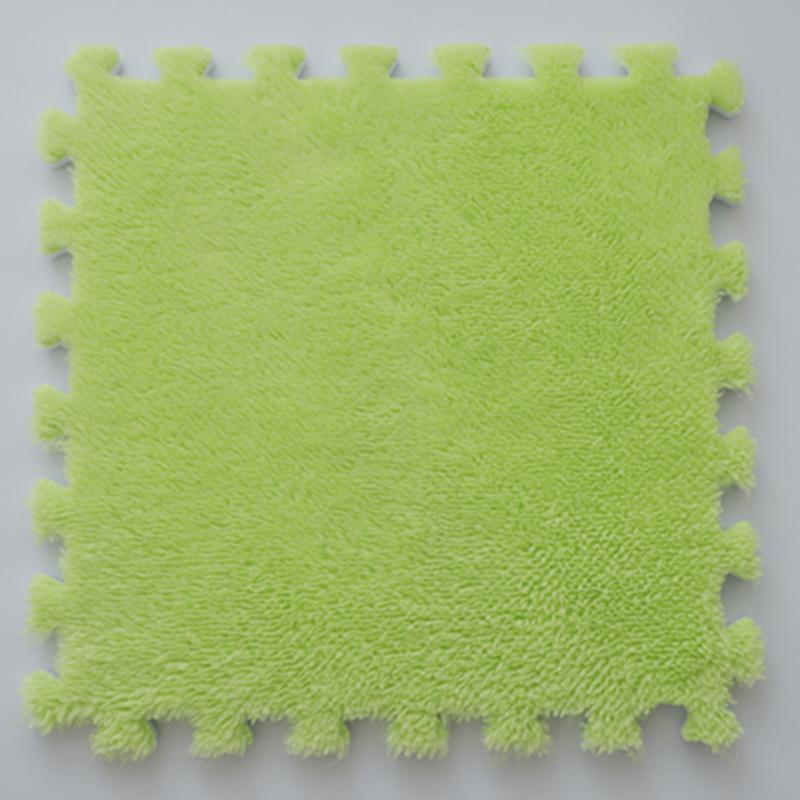 30*30 EVA Splicing Velvet Foam Pad Child Bedroom Treasure Crawling Mat