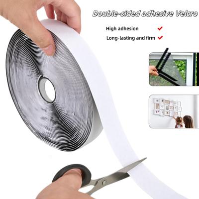 Double-sided Tape Velcro Self-adhesive Cable Fixing Tape, Wire Cable Manager, Split-button Curtain, Strong Adhesive Storage