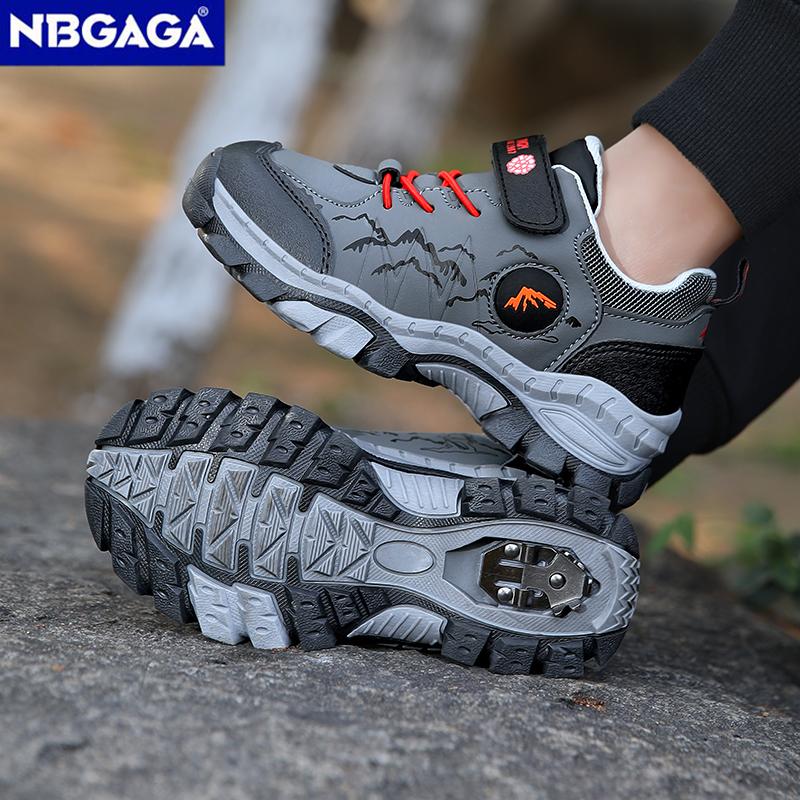 Children's Fashion Hiking Boots Boys' Sport Running Sneake Anti-Collision Non-Slip Athletic Outdoor Trekking Shoes