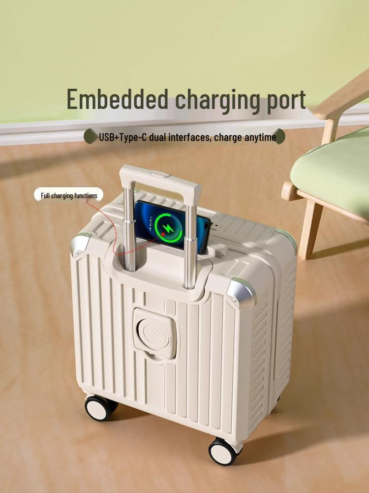 Valiză multifuncțională de 18 inch pentru fete, de cabină, cu încuietoare TSA și spațiu de depozitare de 20 inch