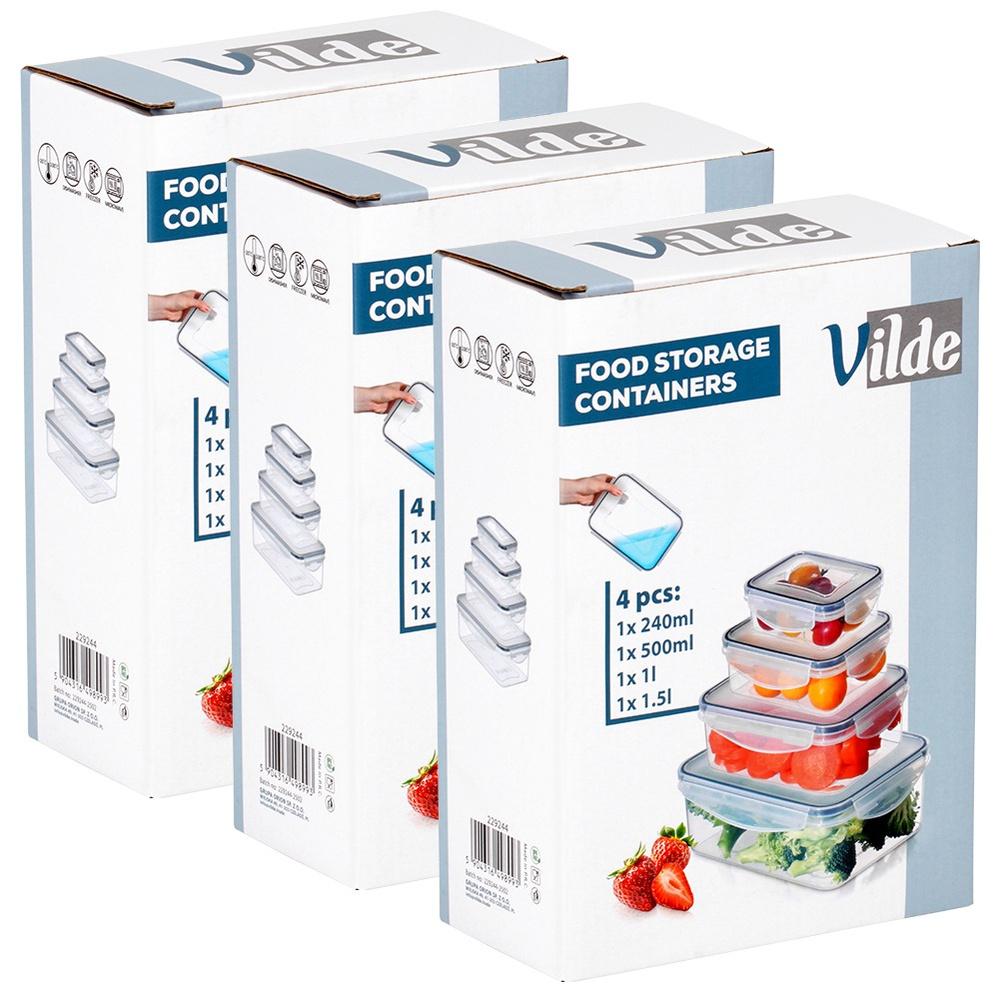 Food Containers With Lid And Seal 12 Pcs.