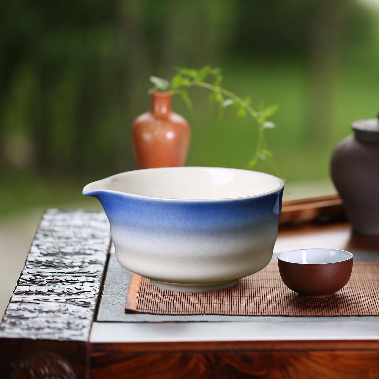 

450 мл изготовленная вручную японская чашка для зеленого чая матча, идеально подходит для приготовления традиционных напитков синий