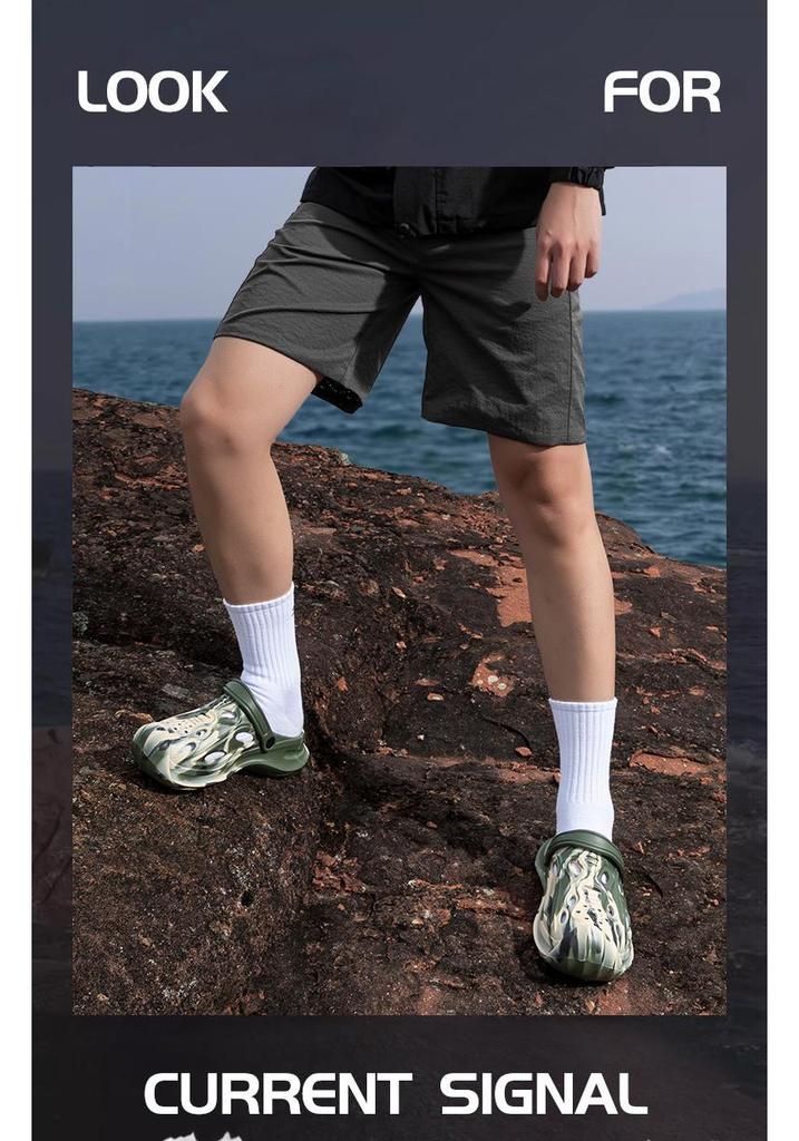 Men's Camouflage Arch Support Anti-slip Closed Toe Slippers - Beach, Garden, Outdoor Sandals