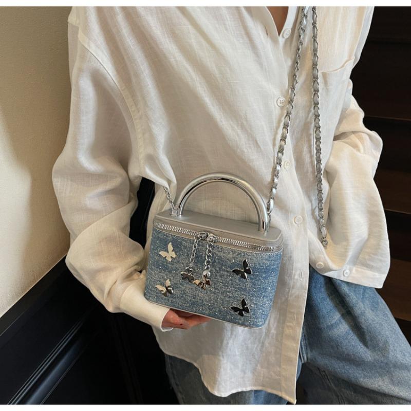 Neue Tasche Damenmode lässiger Trend Umhängetasche Sommer Kette Schmetterling Schulter Umhängetasche