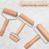 Non-Slip Solid Wood Double-Headed Rolling Pin for Baking, Pizza, and Crepes