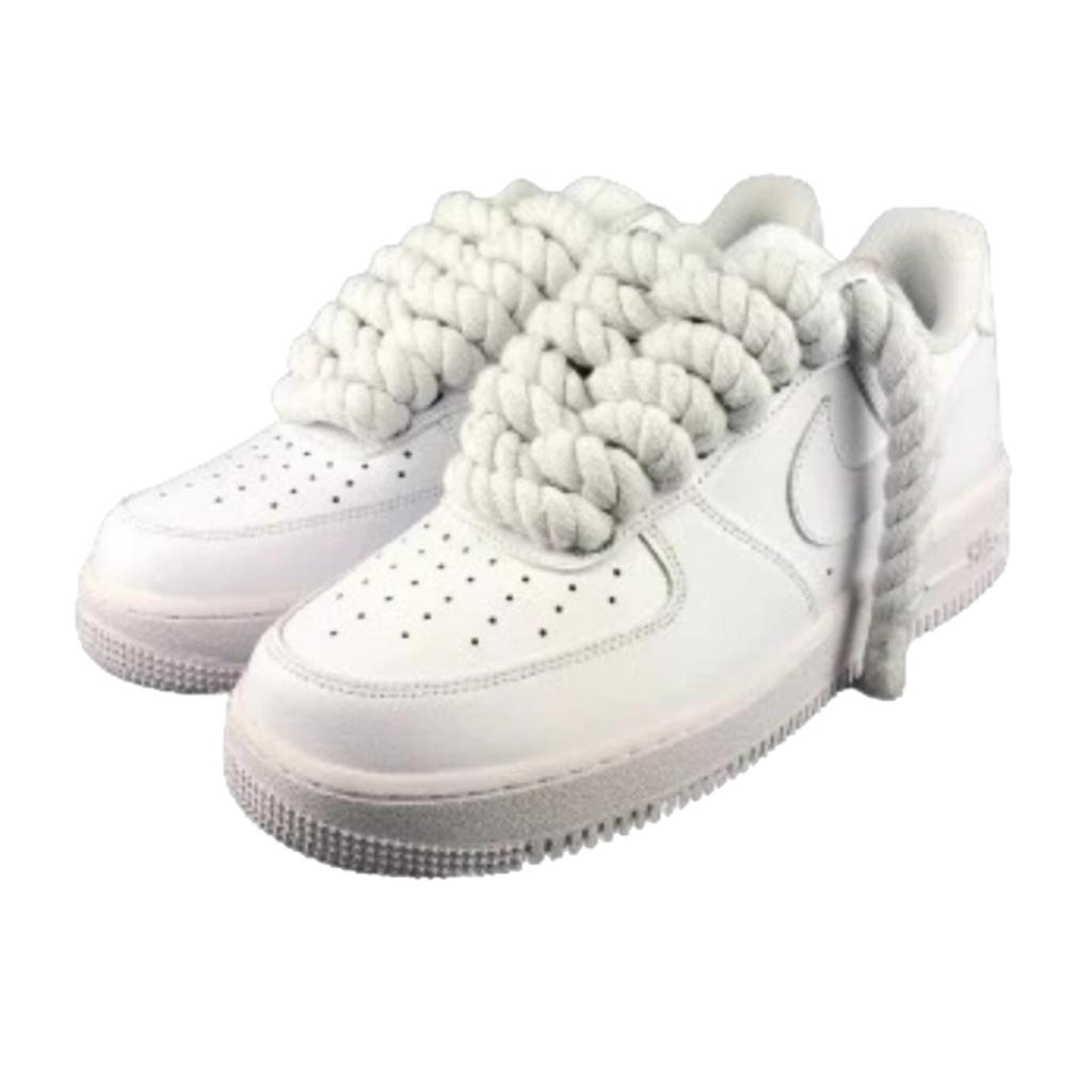 Nike Air Force 1 Custom Lacet Corde Blanche