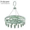 JINGRUIXIANG 24-Clip Round Drying Hanger