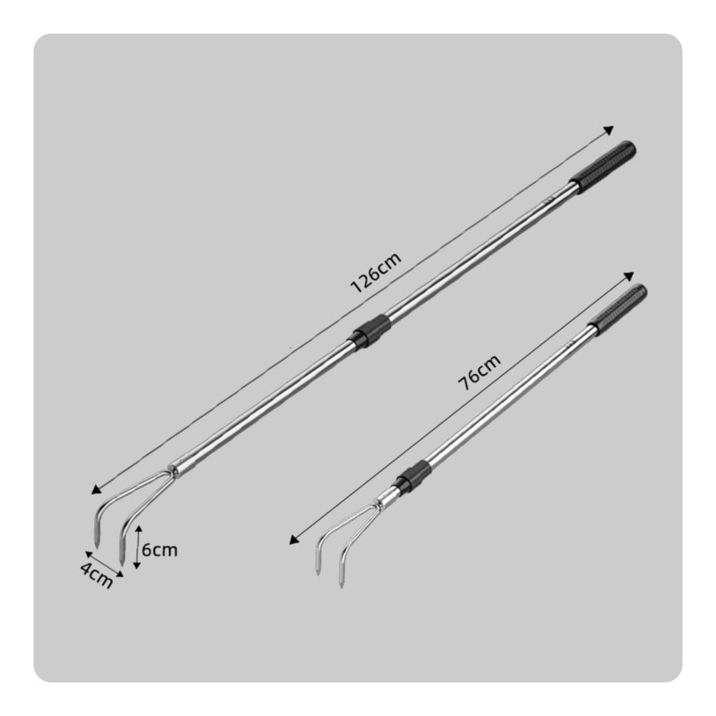 Telescopic Rake Extendable Tool Compact for Yard, Gardeners