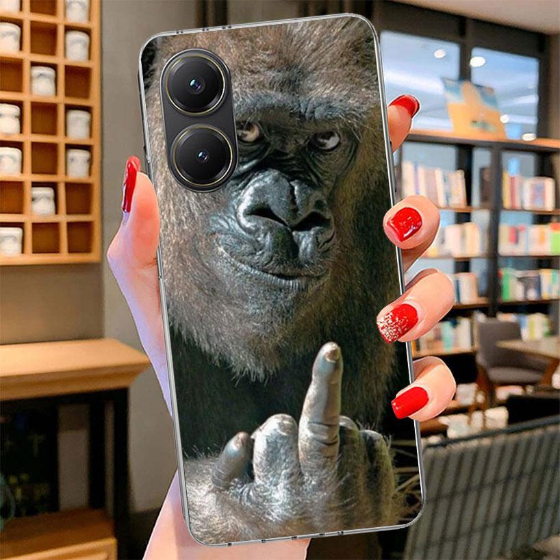 Monkey Memes Phone Case For Xiaomi Poco F7 Ultra X7 X6 X5 Pro M7 Redmi 15C 15 13C 13 12C 12 10C 10 9A 9C 9T 9 Shell Poco F7 Ultr
