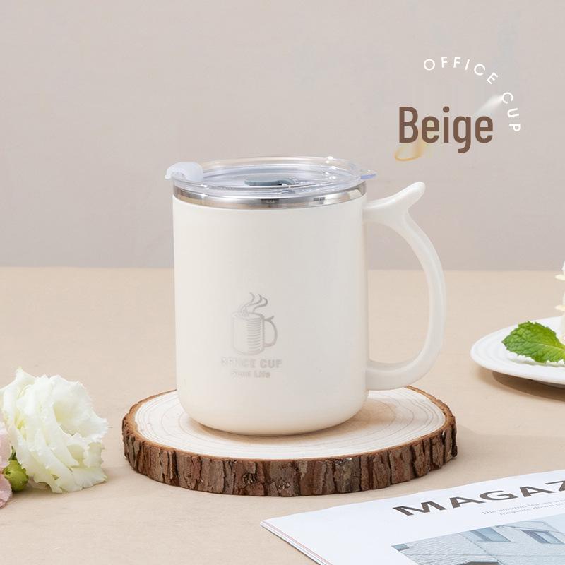 Stainless Steel Double Layer Insulated Coffee Cup - Portable, Anti-Scald Mug for Home & Outdoor Use