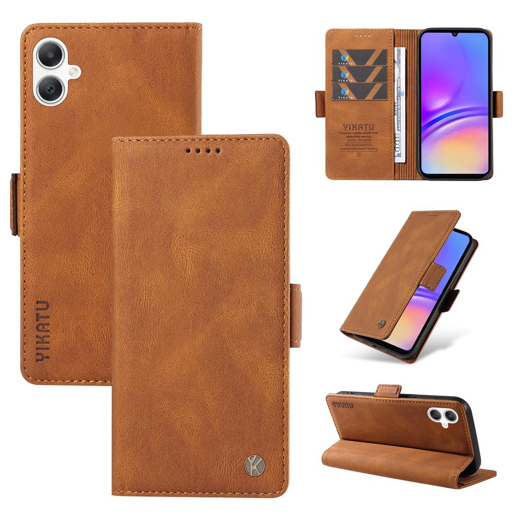 For Samsung Galaxy A07 4G/A06 5G/A06 4G Leather Case YIKATU YK-005 Skin-touch Feeling Wallet Phone Cover