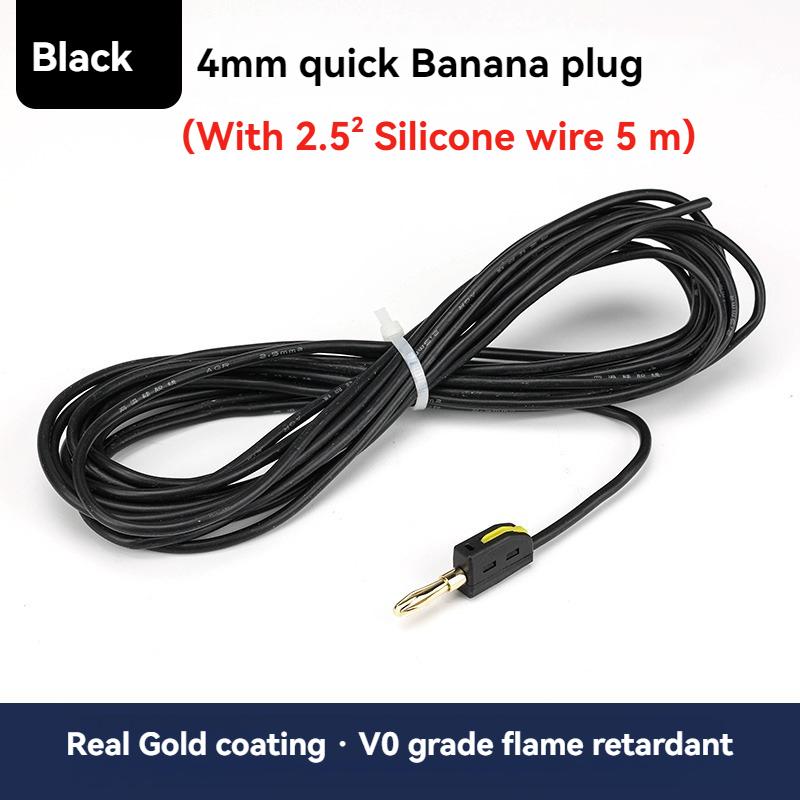 1Pcs 4mm Solderless quick connect high current 32A Banana Plug wire connector, Power testing instrument plug, Musical Speaker